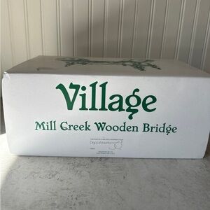 Dept 56 Mill Creek Wooden Bridge EUC #56.52653 Village Accessory Retired Scenic